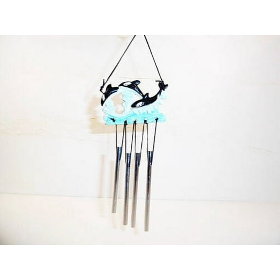 Wind Chimes Unique Metal Small Chime Ornament Orca Whales
