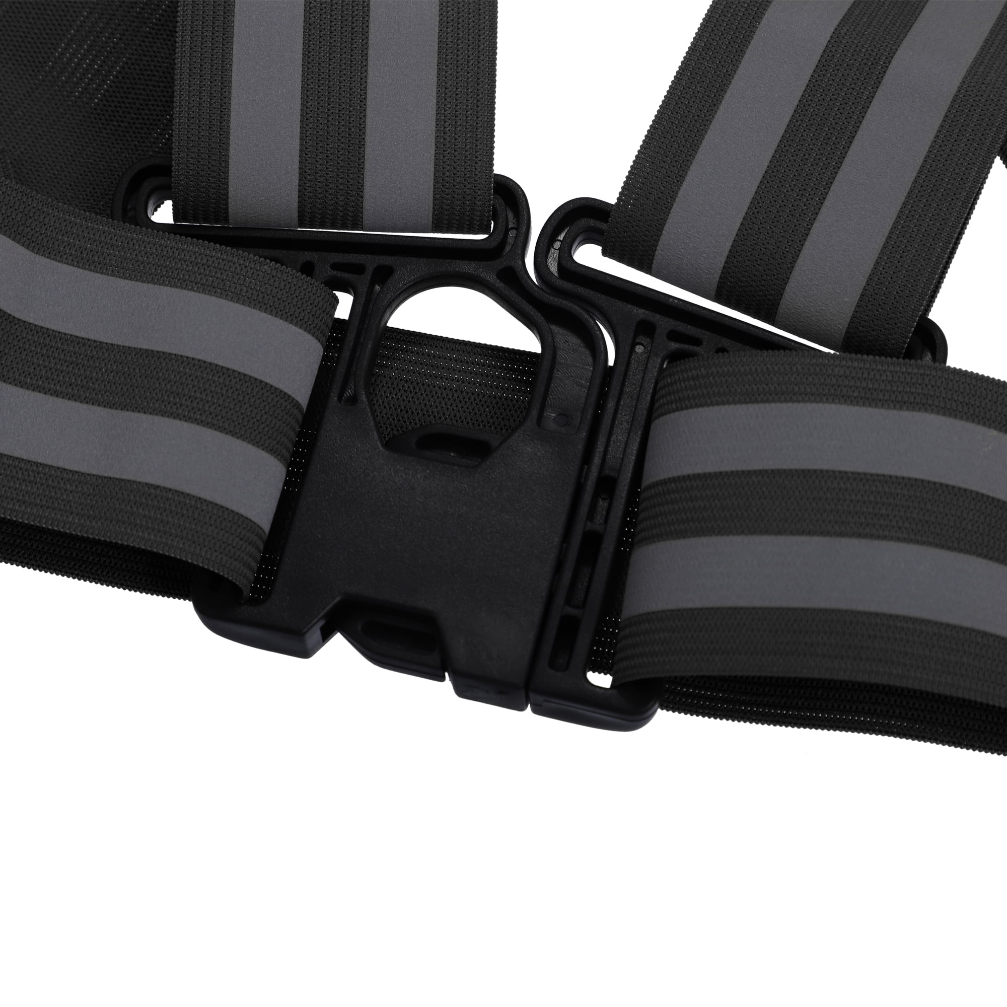 Unique Bargains High Visibility Safety Walking Cycling Reflective Vest Black