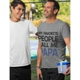 thumbnail image 7 of Tstars Mens Gifts for Dad Father's Day Shirts My Favorite People Call Me Papa Shirt Gift for Grandpa Father Cool Best Gift for Dad T Shirt, 7 of 7