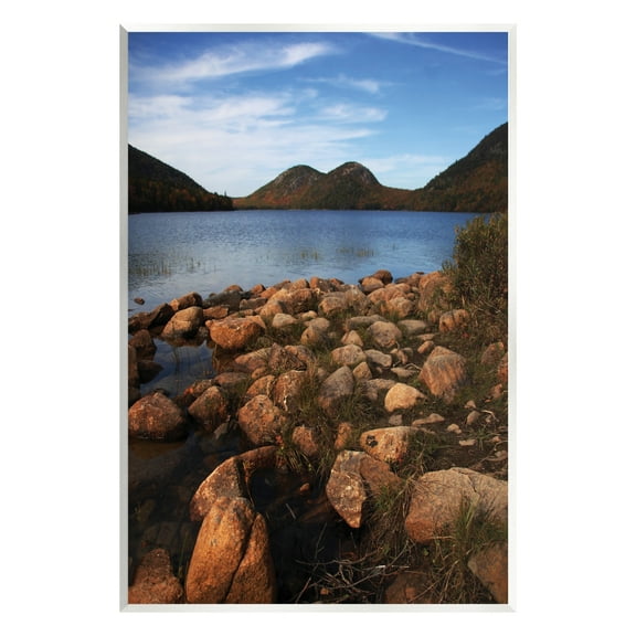 Stupell Industries Acadia Pond Photography Nature Photography Unframed Art Print Wall Art, 10 x 15