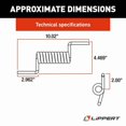 thumbnail image 3 of Lippert 173067 Replacement Medium Duty Ramp Door Spring for Toy Hauler Black, 3 of 5