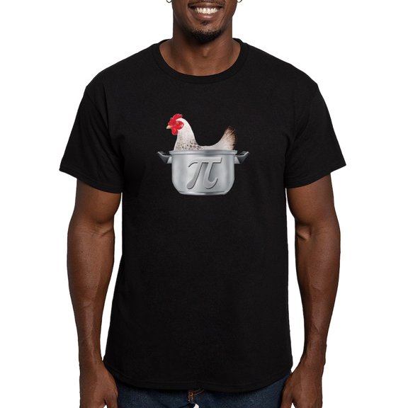 CafePress - Chicken Pot Pi Fitted T Shirt - Men's Fitted T-Shirt