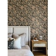 thumbnail image 3 of Chesapeake Begonia Black Floral Trail Wallpaper, 3 of 5