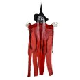 thumbnail image 2 of YANHAIGONG Halloween Hanging Skeleton Ghosts,Halloween Hanging Flying Witch Animatronic Red,Halloween Grim Reapers,Flying Ghosts for Haunted House Prop Décor,Indoor/Outdoor Halloween Decorations, 2 of 3