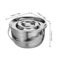 thumbnail image 2 of BESTYASH 1Pack Hiking Soup Pots Stainless Steel Round Design Durable Cookware for Camping, 2 of 7