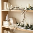 thumbnail image 4 of Btomtd Artificial Ball Berry Garland String 6.2FT, Christmas Rattan Decor Vines for Fireplace Xmas Tree Holiday Decorations, Silver, 4 of 6