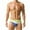 Green, variant on Men's Swimming Trunks Briefs Low Waist With Removable Pad Swimwear Elastic Beach Shorts Boxers Underwear Pink