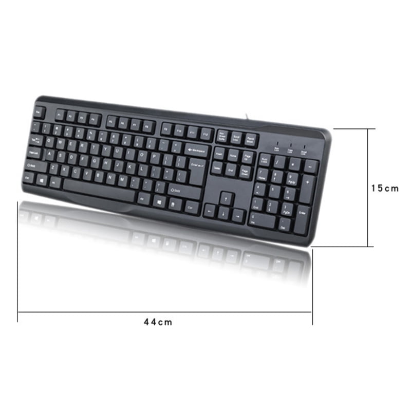 Ergonomic USB Wired Keyboard 104Keys With Water Resistant & Ergonomic Layout Keyboard For Office And Industrial Use