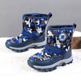 thumbnail image 6 of XXWXYD Baby Boots Girls Boys Snow Boots Outdoor Warm Comfortable Non Slip Mid Calf Padded Small Big Kids Winter Shoes for Fashion Breathable Classic Shoe(6-7 Years,Blue), 6 of 6