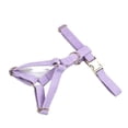 thumbnail image 1 of Light Purple Corduroy Dog Collar And Leash Set With Custom Engraved Nameplate, 1 of 17