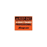 Snap-on tools Highly Trained sticker 5w x 4h Orange