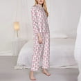 thumbnail image 3 of Balery Flamingo On Checkered Pattern Pajama Sets for Women Long Sleeve 2 Piece Sleepwear Loungewear Sets Soft PJ's with Pockets Long Sleeve Comfy Pj Sets-XX-Large, 3 of 7