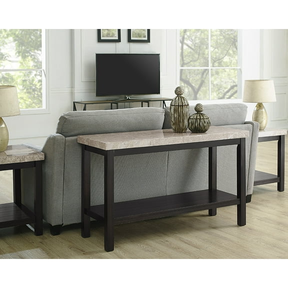 Picket House Furnishings Caleb Sofa Table w/ Marble Top