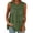 Army Green, variant on Womens Sleeveless Blouses Tiered Ruffle Round Neck Flowy Dressy Work Office Shirts Summer Casual Loose Swing Keyhole Back