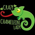 thumbnail image 3 of CafePress - Crazy Chameleon Lady Pajamas - Women's Dark Pajamas, 3 of 4