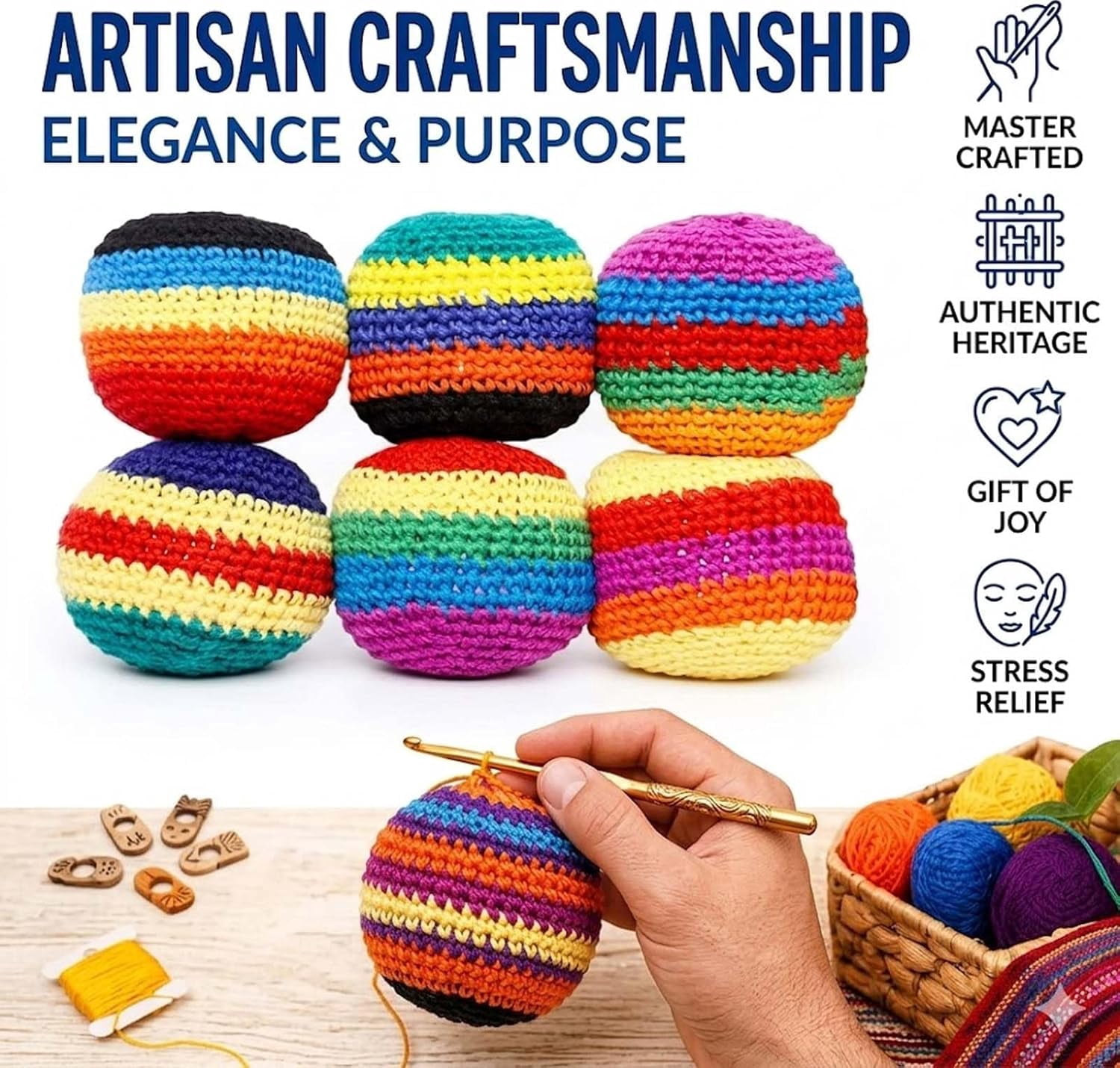 Footbags Sacks, 2026 Novelty Hand-Made Knitted Foot Bag Sack, Fun Crochet Footbag for Adults Outdoor Game