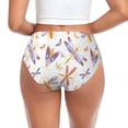 thumbnail image 3 of Womens Underwear Moths Dragonflies Butterflies Cuteness No Show Seamless Underwear for Women, Soft Stretch Women's Panties, Hipster Ladies Panties Bikini Underwear Briefs, 3 of 6