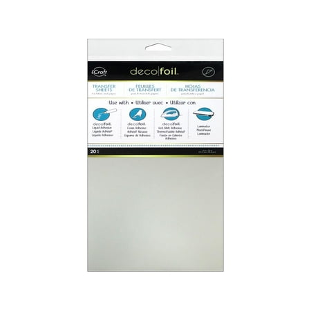 UPC: 0000943251019 | iCraft Deco Foil Transfer 6×12 Silver 20pc