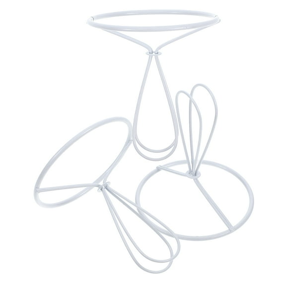 HOMEMAXS  3 PCS Lamp Holder Clips Shade Frame Wire DIY Lampshade Kit Making Supplies White