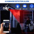 thumbnail image 4 of Sistema de cámara de seguridad inalámbrica con 2 cámaras IP Sensor PIR Detección humanoide Abanopi Cámara web, 4 of 7