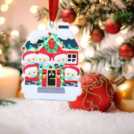 

Pgeraug Lifting piece Personalized Family Christmas Decorations Christmas Face Mask Elderly Pendant Decoration Hangs D