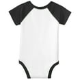 thumbnail image 5 of Yellow Rooster Infant Short Sleeve Baseball Fine Jersey Bodysuit Black/White 24M, 5 of 5