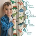 thumbnail image 3 of Blackout Kids Curtains,Beige Colorful Dinosaurs Pattern Childrens Insulated Curtains Set Of 2,Bedroom Essentials,Toddler Room Decor 42"x63", 3 of 5