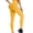 Yellow, variant on Brondbend Women Yoga Pants Soft Leggings Elastic High Waisted Belly Control Workout Trousers Solid Color Fashion Tights Slim Fit Going out Climb Jogger Black