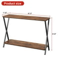 thumbnail image 2 of 2-Tier Narrow Console Table, Small Entryway Table, Thin Entrance Sofa Table, Side Table for Behind Couch or Wall, Kitchen Counter, Display Table for Hallway, Bedroom, Living Room, 2 of 8