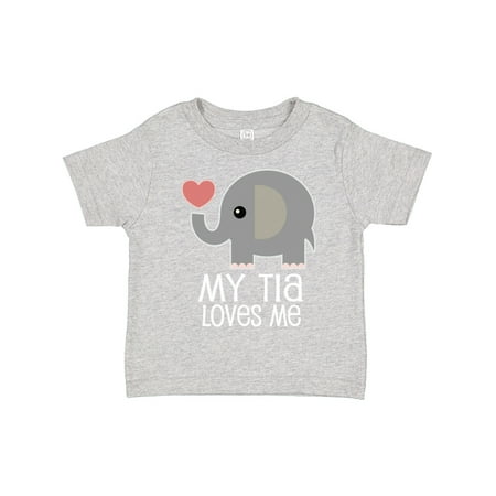 

Inktastic My Tia Loves Me Grandchild Gift Toddler Boy or Toddler Girl T-Shirt