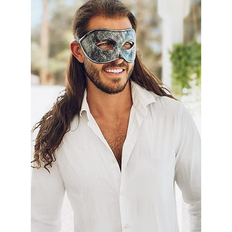 Luxury Mask – Men's Venetian Masquerade Mask – Variety of Colors
