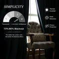 thumbnail image 3 of DriftAway Velvet Blackout Curtains Navy Room Darkening Curtains 108 Inches Long 2 Panel Set Super Soft luxury Thermal Insulated Drapes for living room Back Tab and Rod Pocket Navy Blue 52 inch wide, 3 of 8