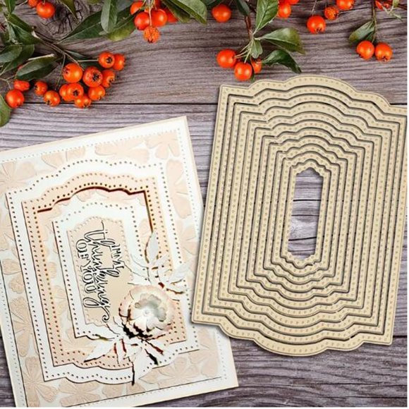 Troqueles metálicos para corte DDeehs, 10 piezas, 12 x 17 cm, plantillas DIY para manualidades