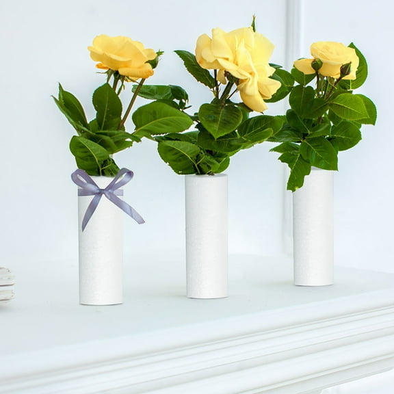 LEORX 10Pcs Elegant Cylindrical Shape Cylinder Ornament Foam Decor for Decoration in Weddings