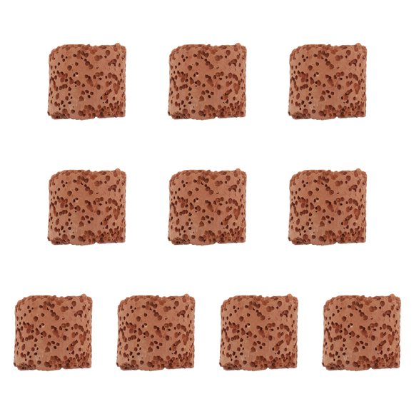 EeaseMX 10 piezas de anillo fijo de cerámica práctico y duradero para plantas acuáticas, anillo fijo de gravedad, soporte decorativo para pecera.