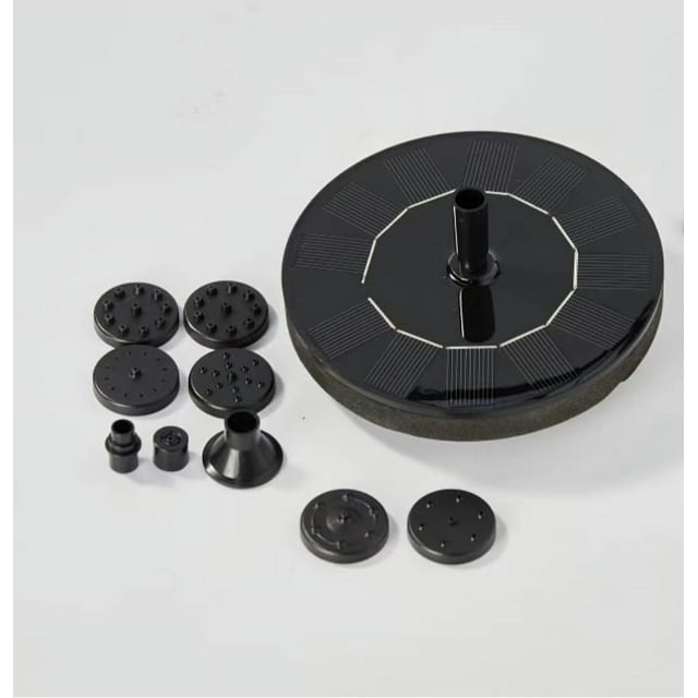 Fuente solar para estanque de peces, fuente flotante, rociador de agua circulante, pequeña fuente de oxígeno de alta potencia para patio al aire libre
