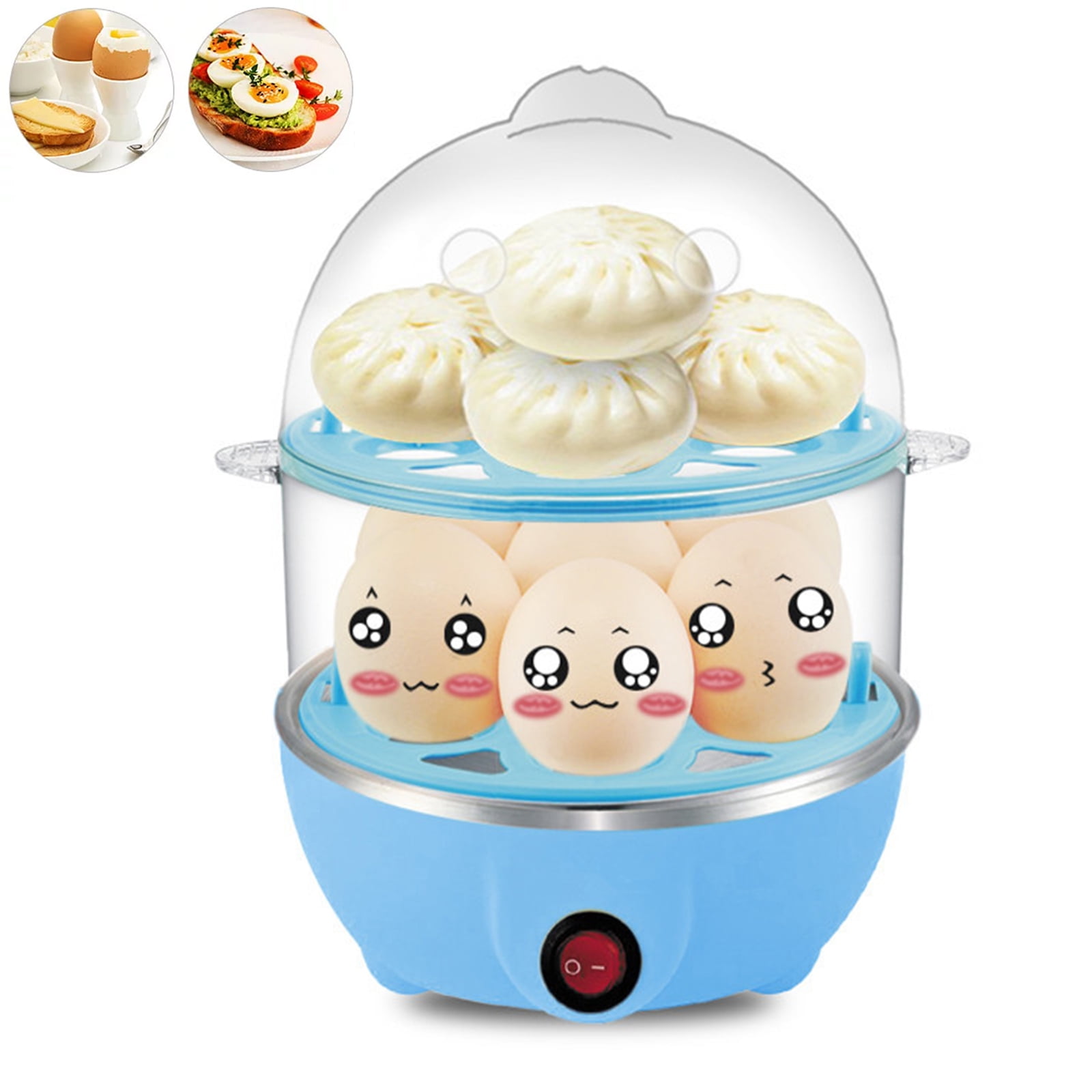 Oenbopo Egg Cooker, Electric Double Decker Egg Cooker with Auto Off