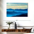 thumbnail image 3 of Elephant Stock Smoky Mountain Wall Art - Horizontal Canvas Wall Art - Living Room Wall Decor - Nature Canvas - Teal And Blue Decor - 39" x 26", 3 of 8
