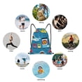 thumbnail image 6 of Daiia Transportations With Cute Animals Pattern Drawstring Backpack, Gym Bag, Lightweight Backpack, Water-Resistant Bag Travel Sports Backpack, Fitness Bag, Yoga Bag-Small, 6 of 6