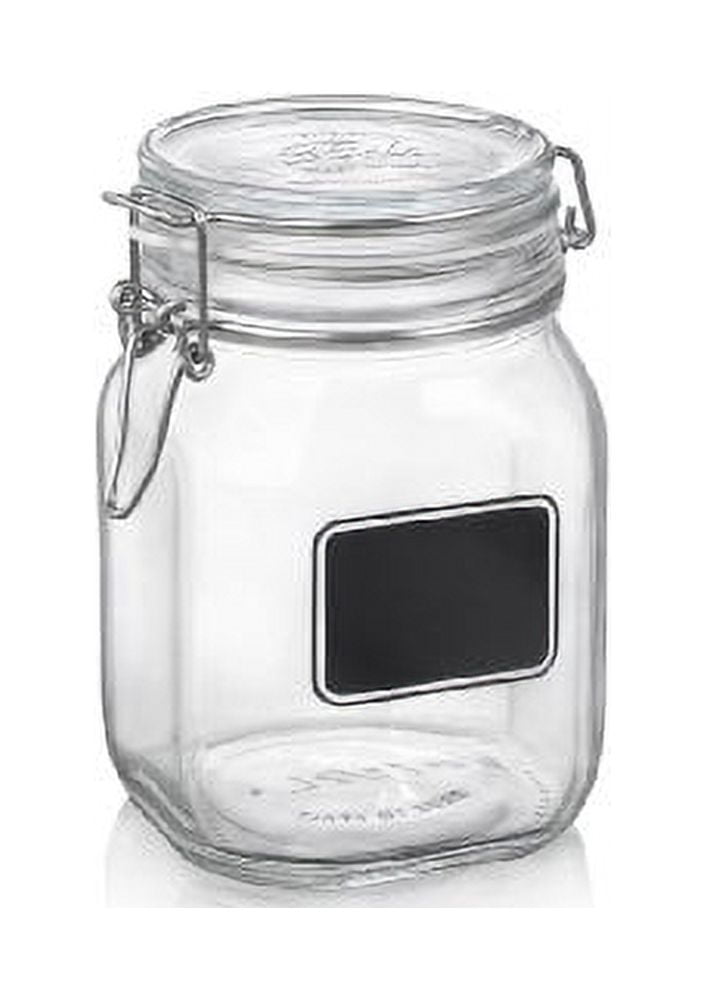 Bormioli Rocco 4.67L Fido Clear Glass Jar, Swing Top, Leak