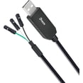 thumbnail image 5 of DTECH 3ft 3.3V FTDI USB to TTL Serial Adapter Debug Cable TX RX Signal 3 Pin Female Socket FT232RL Chip for Windows 10, 5 of 5