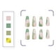 thumbnail image 5 of Uñas postizas (24 unidades), parches para uñas decorativas, productos para uñas, adhesivo removible de 1 ml para uñas., 5 of 9