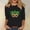 Black, variant on mihongmao Women's Mardi Gras T-Shirt Ladies' Carnival Printed Casual Round Neck Three Quarter Sleeve 3/4 Sleeve Loose T-shirt Top Green M