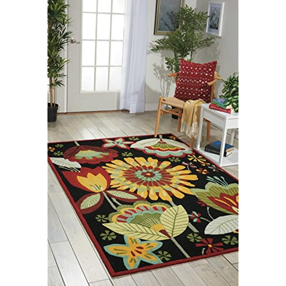 Nourison Enchanting Multicolor Floral Decorative Area Rug Walmart