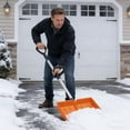 thumbnail image 3 of LEFTHIGH Home Outdoor Heavy Snow Removal Shovel Plastic Wide Blade with Ergonomic D-Handle Aluminum Wear Strip Detachable for Driveways Home and Kitchen, 3 of 4