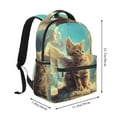 thumbnail image 2 of Fotbe Sunshine Cloud Cute Cat Pattern Casual Backpack for School, Travel, and Outdoor Activities - Durable, Lightweight, and Comfortable, 2 of 5
