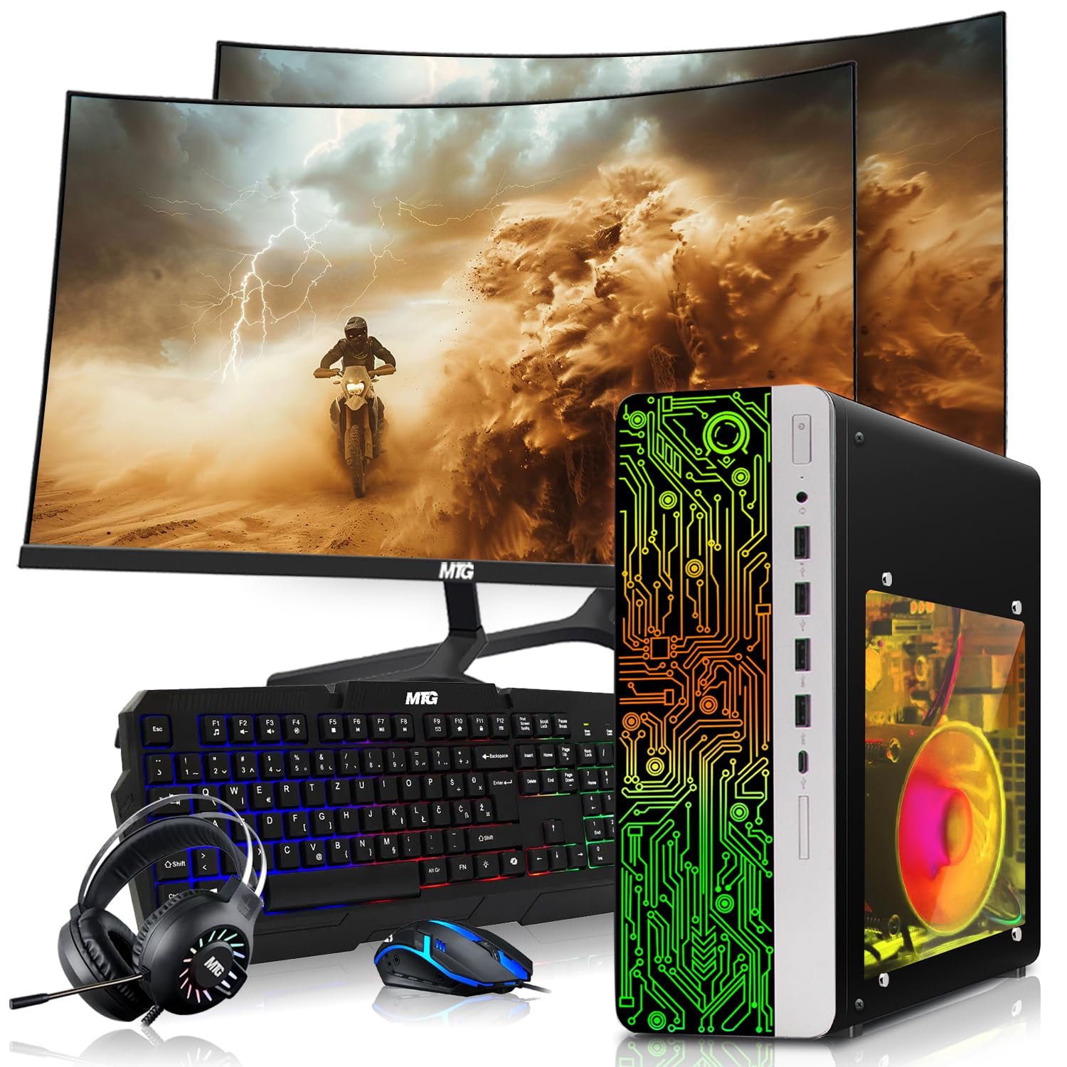 Restored HP Gaming PC Desktop Computer – AMD Pro A10-9700,RX 550