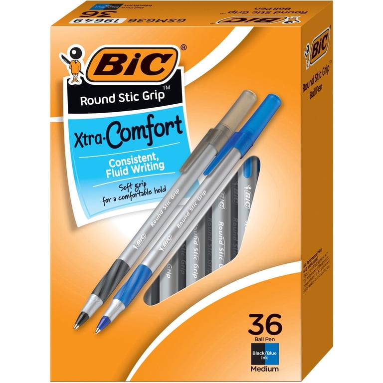 BIC Round Stic Grip Ballpoint Pens, 36-Pack Assorted photo 7