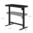 thumbnail image 6 of Twin Star Home 47" Ashford™ Adjustable Height Desk, Shadow Black, 6 of 6