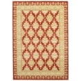 thumbnail image 4 of 7' x 10' Red and Beige Geometric Rectangular Area Throw Rug, 4 of 7